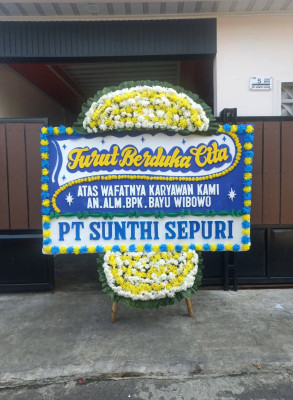 Papan Bunga Duka di Cimuncang